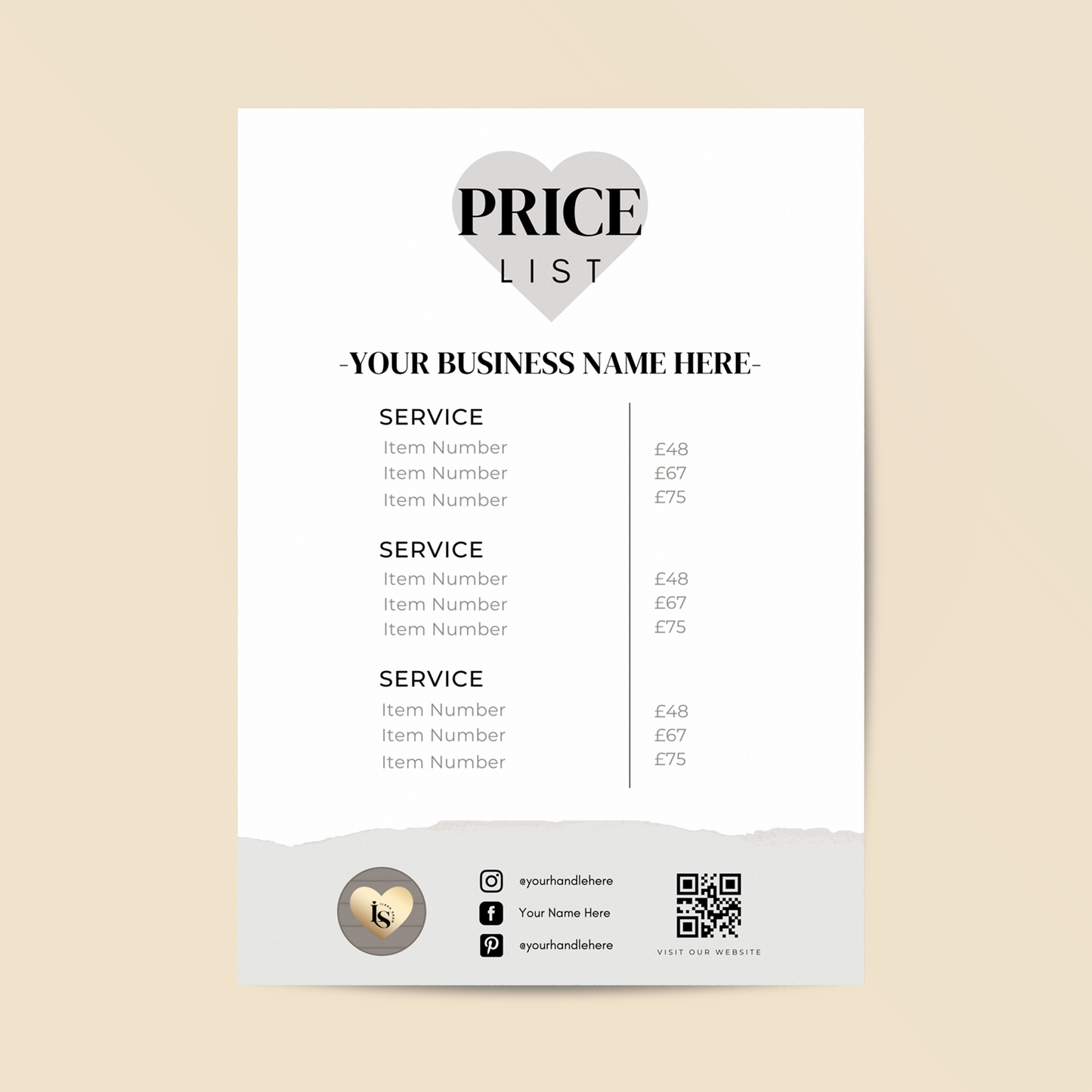 Price List
