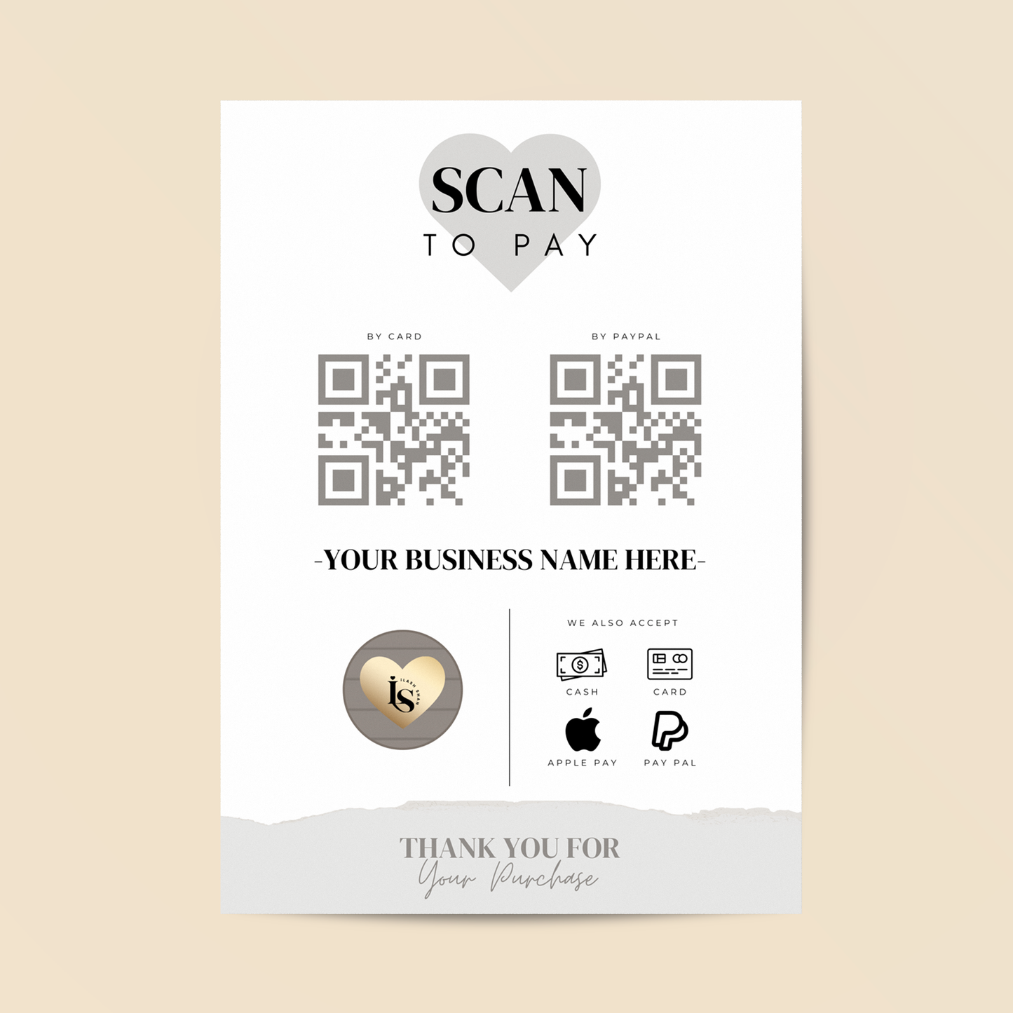 Scan To Pay Sign